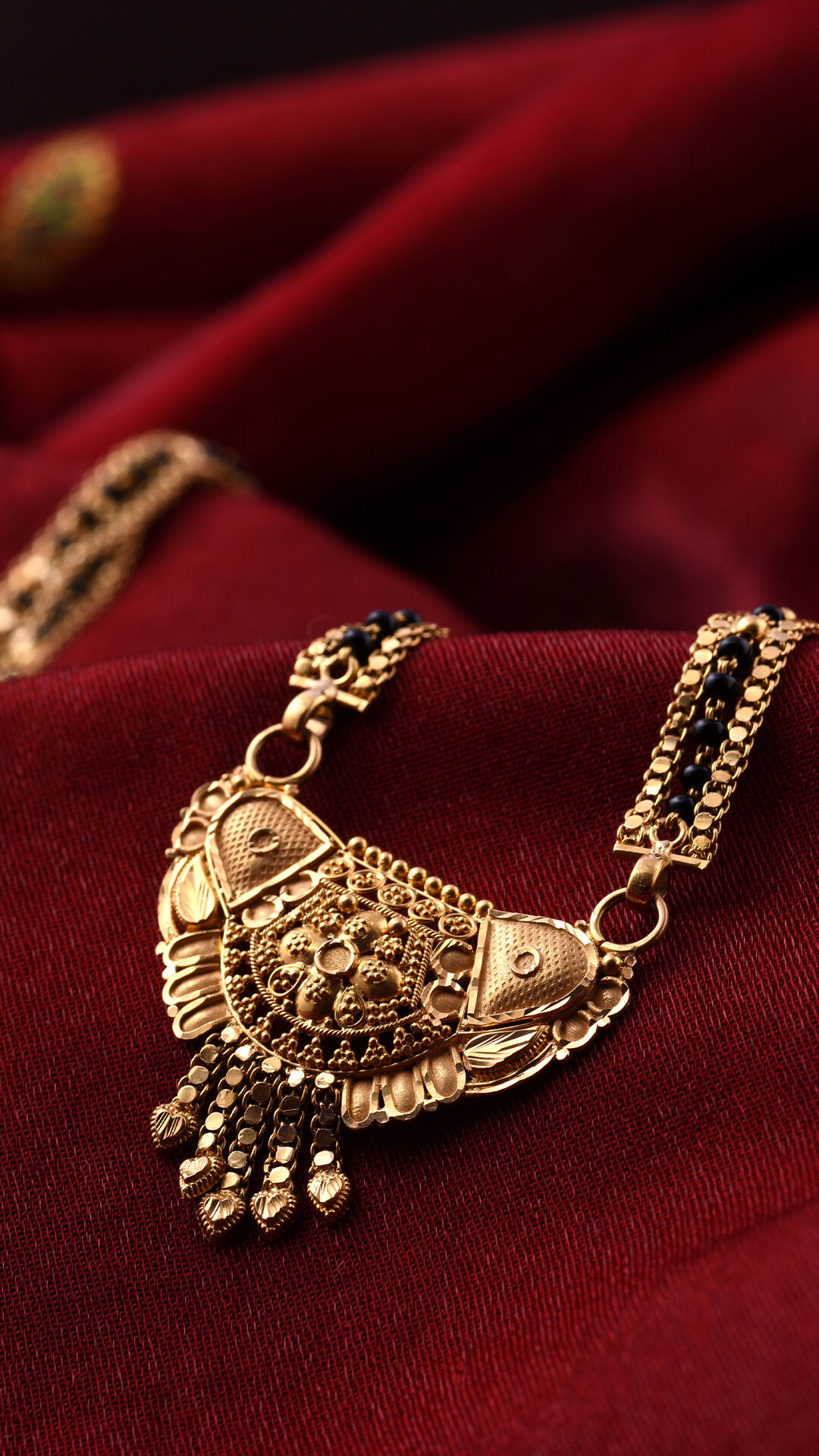 Fancy designer Mangal Sutra for brides